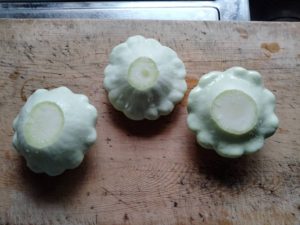 ヘタとお尻をとったUFO